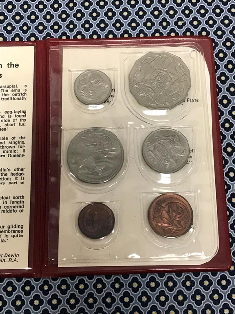 1971 Australia 6 Coin Mint Set OGP