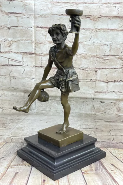 Bronze Hot Cast Dionysus Bacchus Greek Mythology Sculpture Marble Base Statue Bronze Hot Cast Dionysus Bacchus Greek Mythology Sculpture Marble Base Statue
