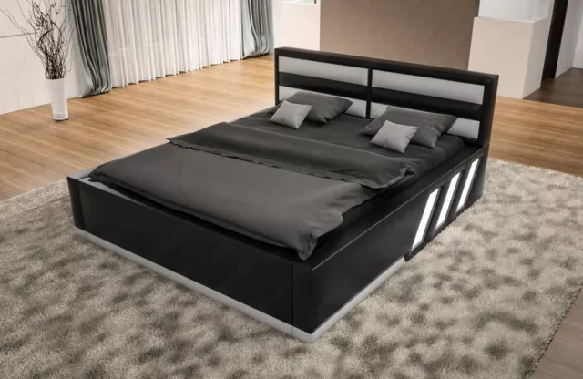 Komplettbett Design Bett Modern Hotelbett 180x200 Kunstlederbett APOLLONIA Luxus