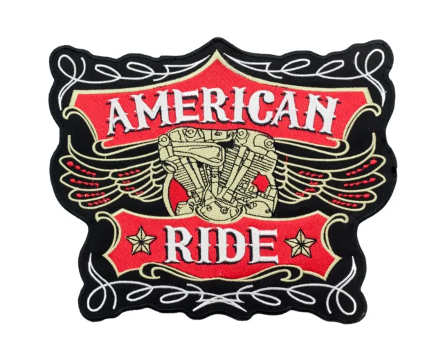 AMERICAN RIDE BACK Patch for Biker Vest $18.74 - PicClick