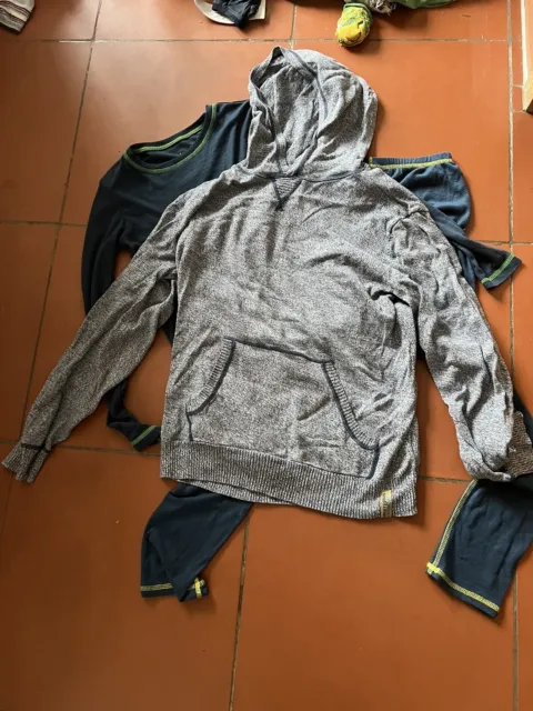 Raccolta 9 pezzi abbigliamento bambini taglia 158 164 felpa con cappuccio jeans biancheria intima da sci