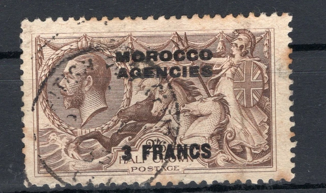 British Morocco French Boreau, Yv # 10, Used