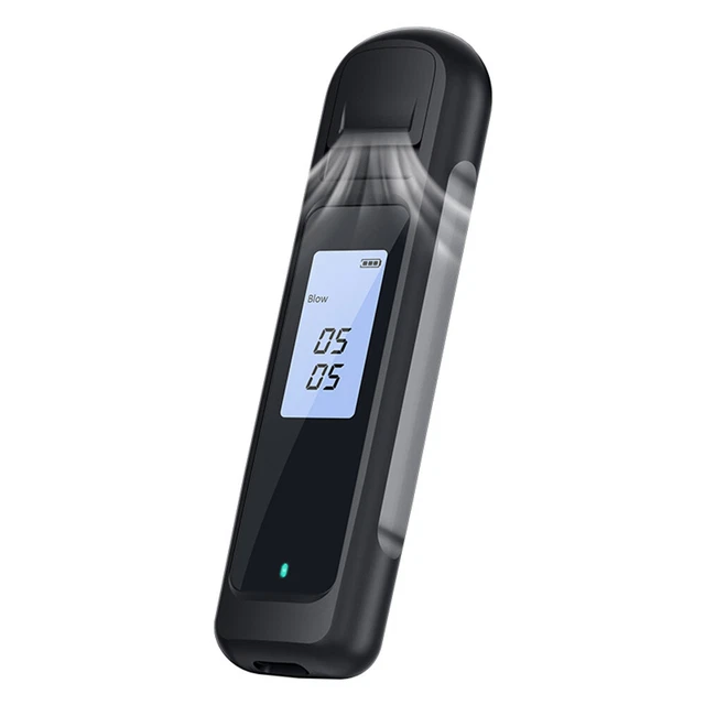 Detector de alcohol portátil comprobador de aliento manual sin contacto con indicador D1T0