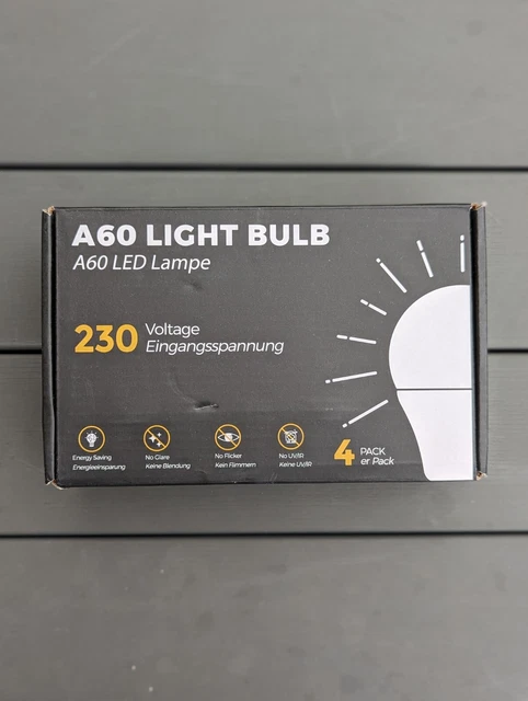 LOHAS B22 LED Bulbs 150W Equivalent, 17W LED Bayonet Light, Day White 6000K, 4