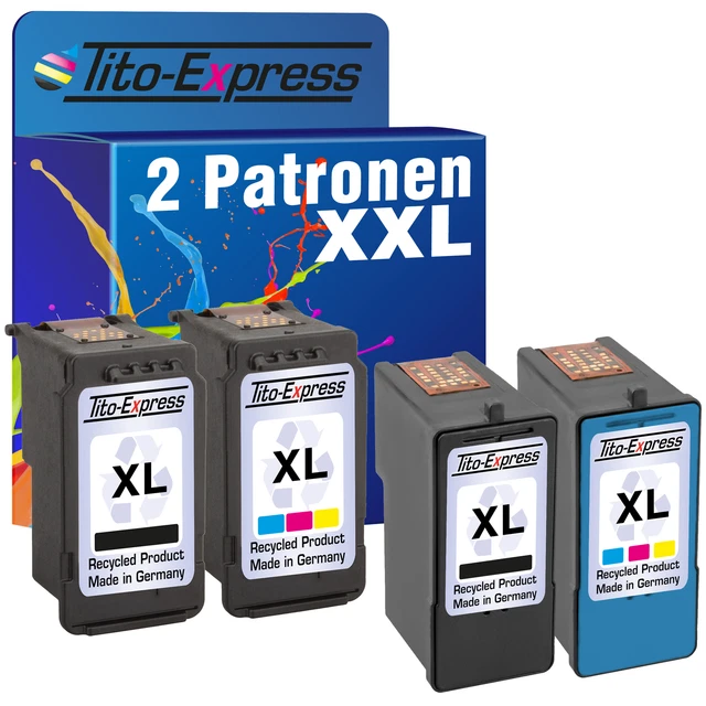 Set 2 Patronen für Canon PG 40/41 510/511 512/513 540/541 545/546 XL und Lexmark