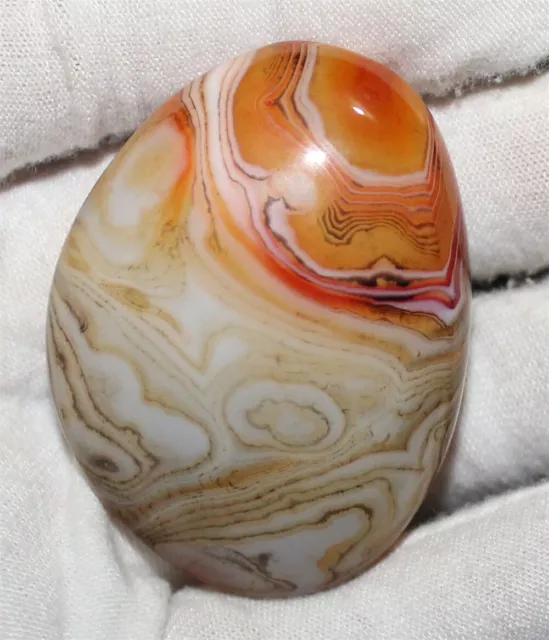 53g Rare Fine Madagascar Crazy Lace SILK Banded Agate Polished Specimen 82392