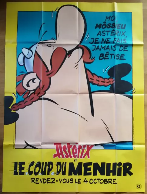 ASTERIX ET LE COUP DU obelix affiche cinema originale 160x120 cm goscinny uderzo