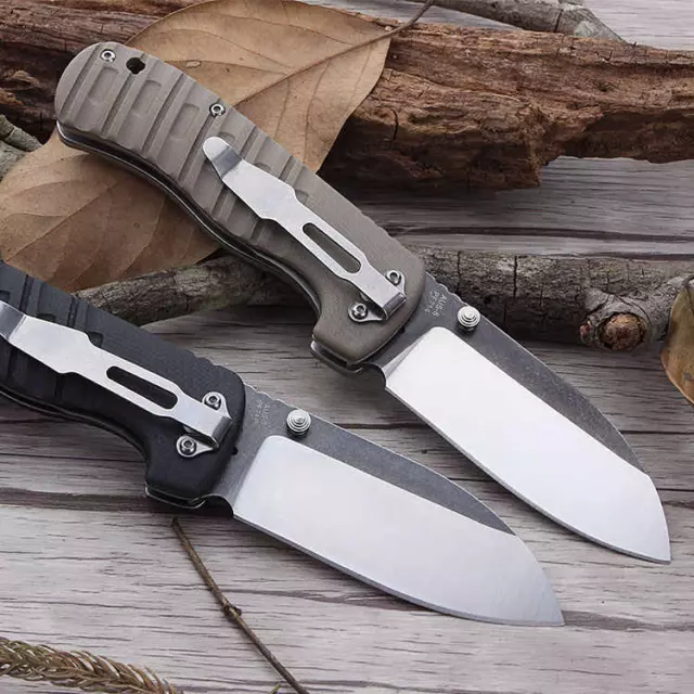 Folding Pocket Knife |  AUS-8 Blade Steel | G10 Handle | Ball Bearings | USA 2