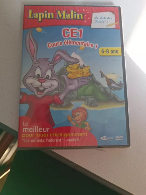 Lapin malin cours elementaire 1 dvd neuf 6 - 8 ans