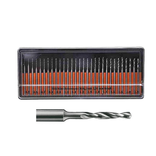 HARFINGTON Mikro-Spiralbohrer-Set Für Metall – 12 Stück, 0,75 Mm, HSS-Stahl, Ideal Für Edelstahl, Alu, Holz & Kunststoff