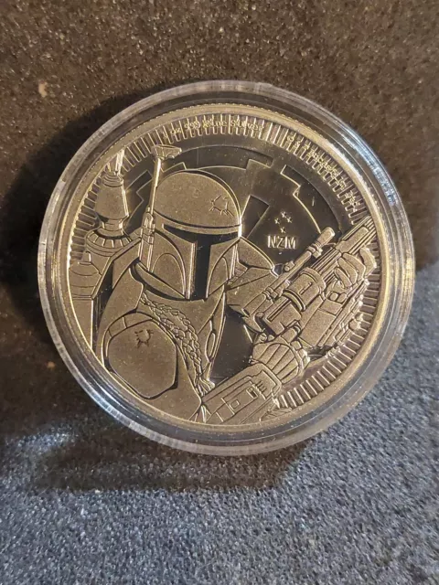 ⭐2020 Niue 1 oz Silver Official Star Wars Boba Fett Coin⭐