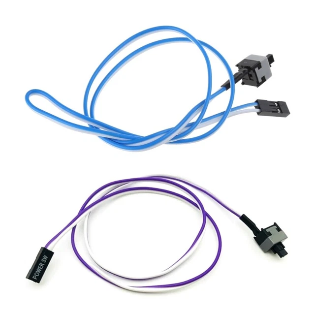 POWER SUPPLY I/O Reset Switch PC Motherboard Cable and Button Switch ...