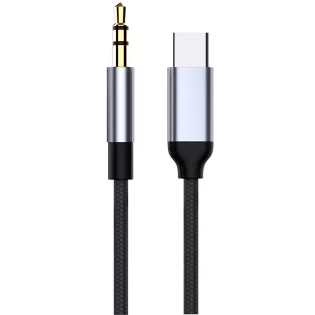 USB-C 1m Aux Kabel 3,5 mm Klinke Audio Kopfhörer Adapter Samsung Xiaomi IPhone