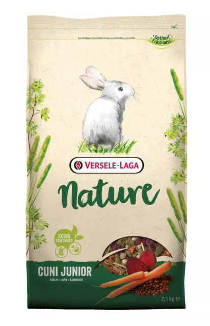 Versele Laga Nature Cuni Junior 2,3kg Futtermischung für Kaninchen bis 8 Monate