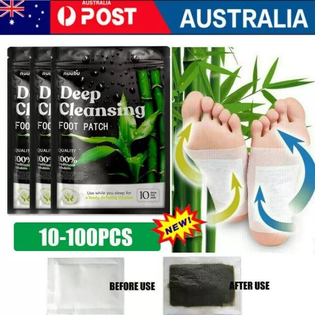 NEW Detox Foot Pads Patch Detoxify Toxins Adhesive Keeping Fit Health Care 👍