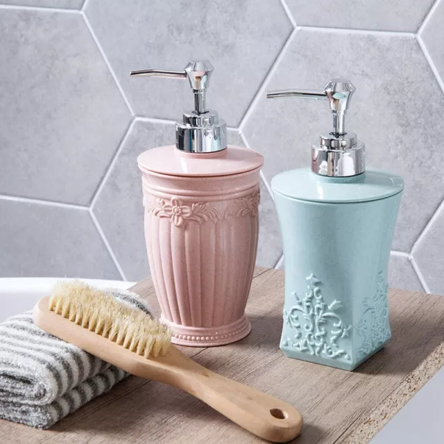 Dispenser shampoo lozione marmo imitato materiale PP ispessito capacità 400 ml