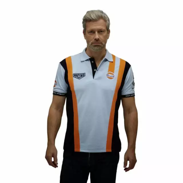 Grandprix Originals Gulf Racing Team Polo Gulf bleu