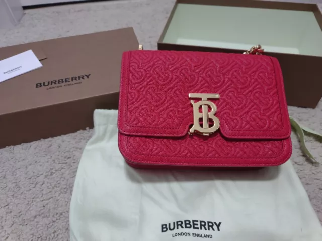 Burberry Bright Red D-ring Leather Pouch with Zip Coin Case 4076657  5045554661555 - Handbags - Jomashop