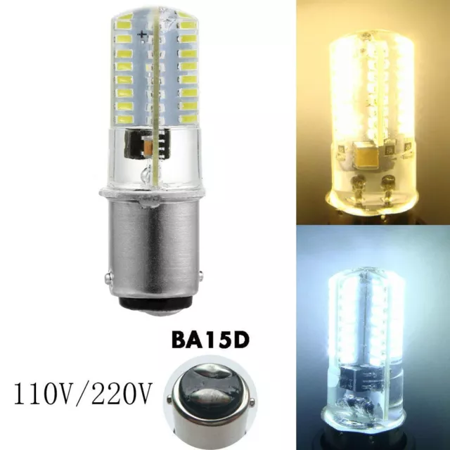 blanco calido 2.6W BA15d Bombillas de LED de maiz Lampara de cristal 110 / 120V