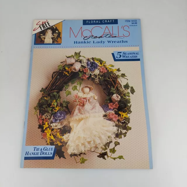 Coronas de dama McCall's Creates Hankie artesanales florales 14133 5 coronas de temporada