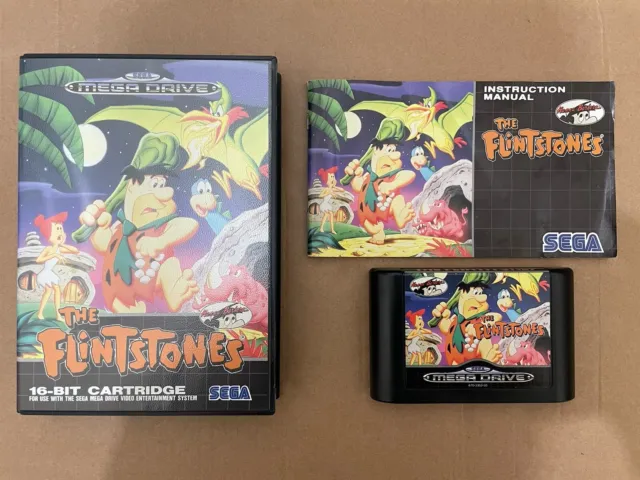 Sega Megadrive The Flintstones verpackt getestet arbeitender Freund Version schneller Versand