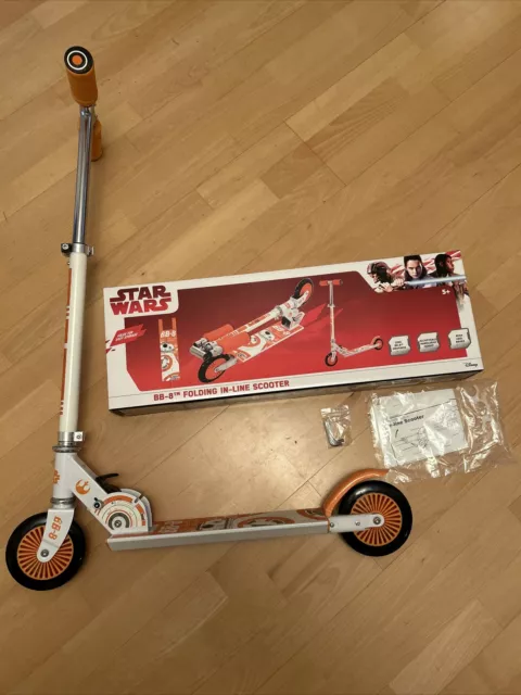 Star Wars BB8 Folding Inline Scooter In VGC With Box & Instructions