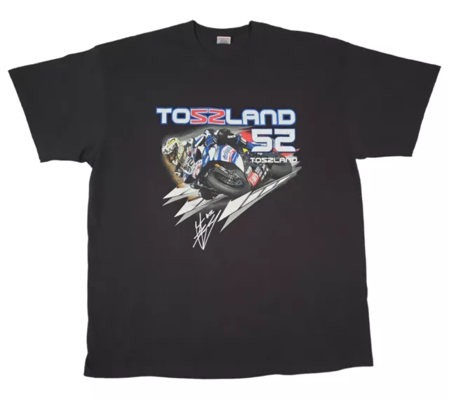 Toszland 52 Tshirt James Toseland Shirt Motor Sport Superbikes Black Size XXL