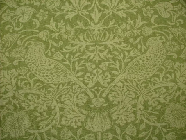 2.3 Metre William Morris Strawberry Thief Apple Curtain Cushion Fabric