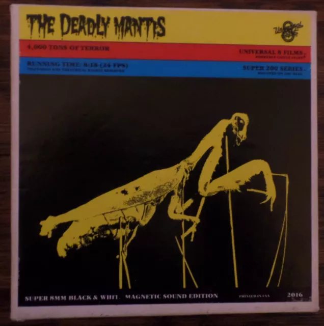 SUPER 8mm SOUND FILM THE DEADLY MANTIS for big screen cinema projector screen