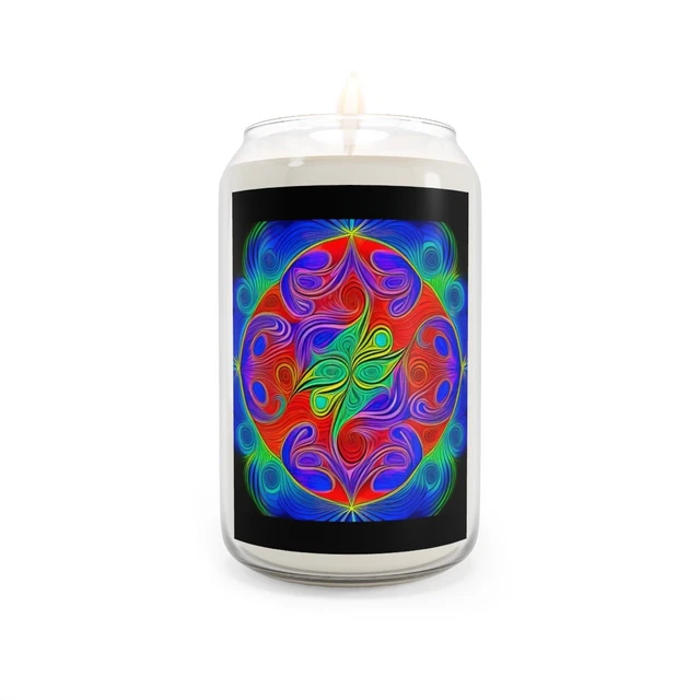 Vela perfumada, resumen colorido de 13,75 oz