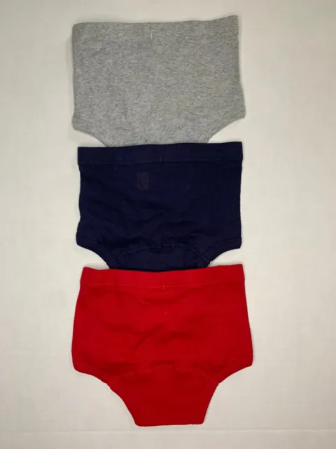 New Hanna Andersson Organic Boys 3 Pack Underwear Briefs Unders XS 80/90 2
