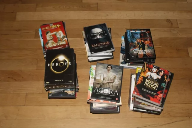 Gros Lot De Plus De 45 Dvd: Policiers, Action, Dessins Animes, Series Tv...