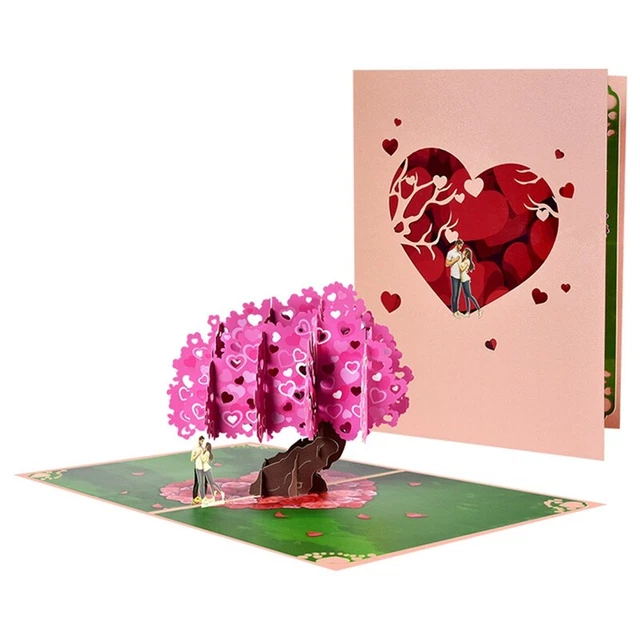Biglietto Pop-Up 3D Love Kitties Di PopLife, Per Amanti Dei Gatti, Festa Della Mamma, San Valentino, Compleanno, Con Busta, 19x15 Cm