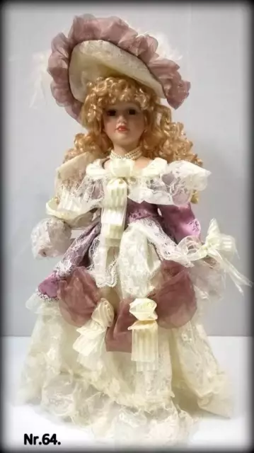 Vintage collection porcelain doll, 16"