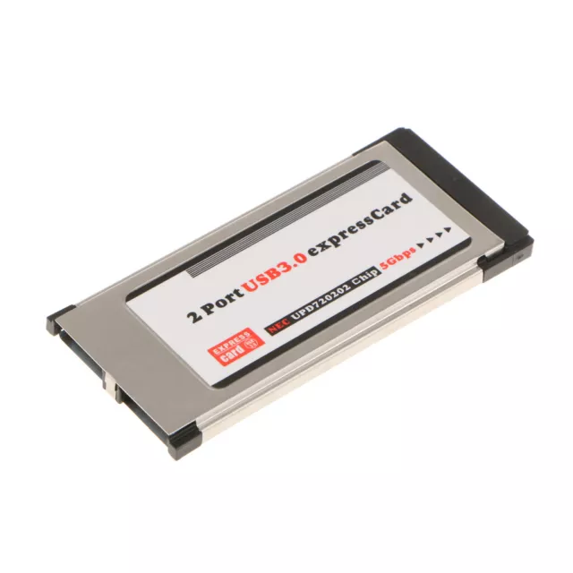 Express Card Expresscard auf USB3.0 2 Port Adapter für Laptop 34mm NEC