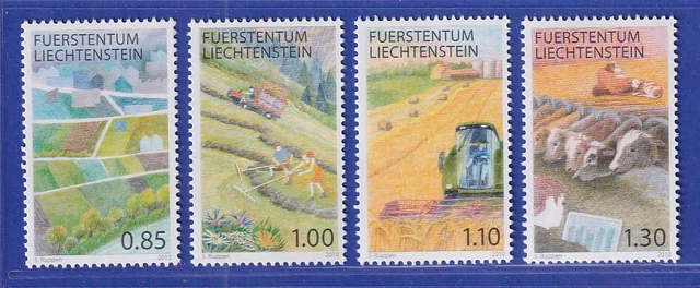 Liechtenstein 2010 Landwirtschaft Raum Umwelt Technik Tiere Mi.-Nr. 1549-52 **