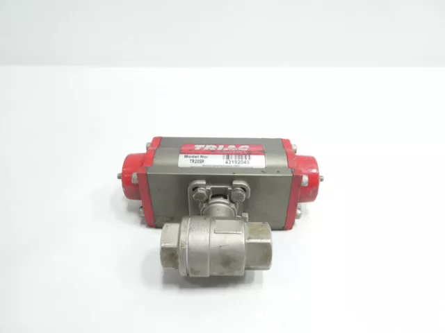 Triac TR20SR Pneumatic Stainless Ball Valve 3/4in Npt