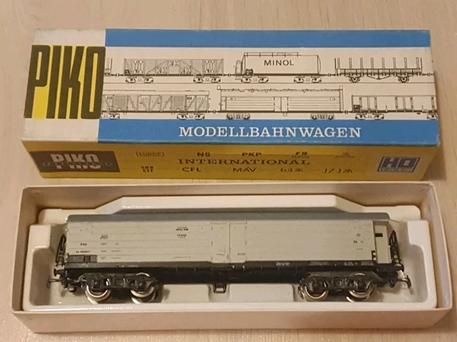 Wagon Couvert PIKO Court EVA Bleu DB 54394 - Échelle HO - Neuf