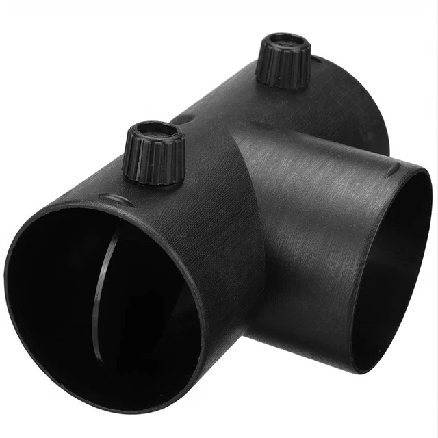 T Style Valve Tee Air Vent Connector Outlet Diesel Parking Heater Parts Black