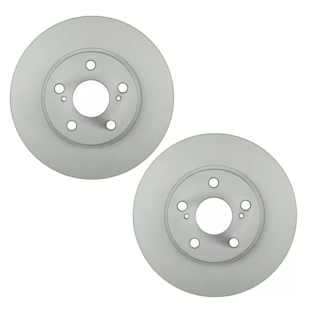 Bosch Pair Set 2 Front Vented 255mm Disc Brake Rotors For Toyota Prius 2004-2009