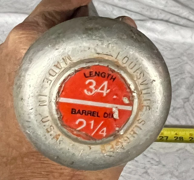 Batte De Softball DeBeer Clincher CU31 1764SB 34" Ultra Fine - Dorée, Rare