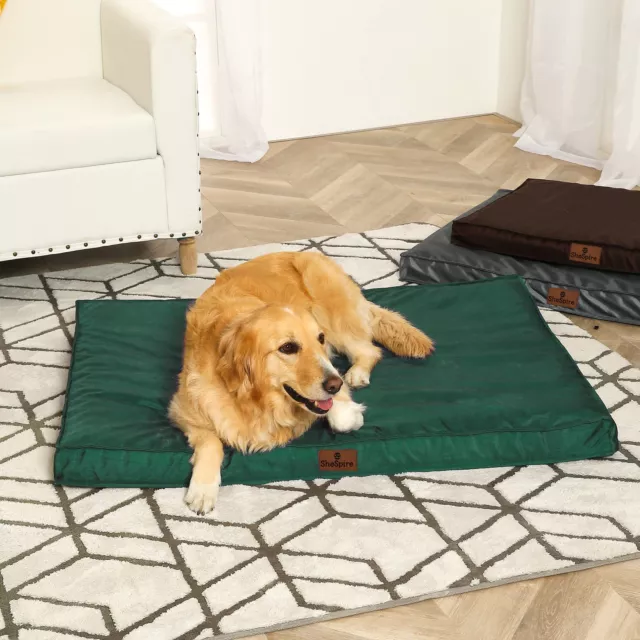 Super Soft Green X-Large Dog Bed Orthopedic Memory Foam Waterproof Pet Mattress