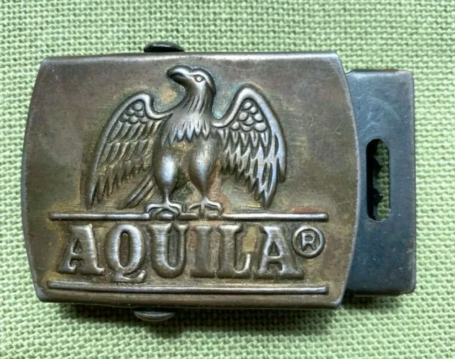 Koppelschloss, Wechselschließe, Gürtelschnalle mit Schriftzug „AQUILA“