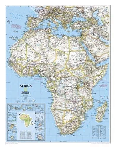 AFRICA CLASSIC [TUBED] (National Geographic Reference Map) **Brand New ...