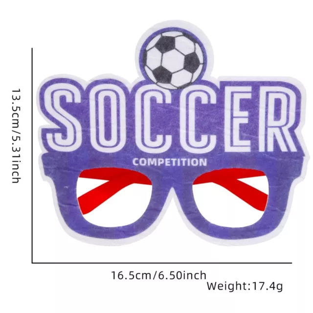 Soccer Game Paper Glasses Soccer Fan Photo Props Cheer Decorative European Cup