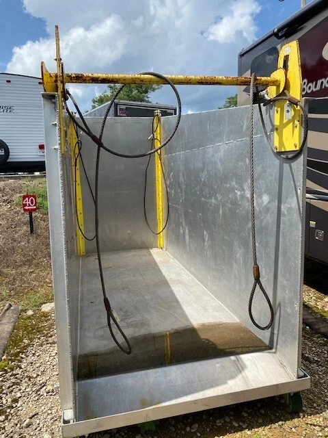 Box Haul 6x12 material handling box to be used with fork lift or hoist crane