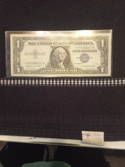 One 1957 A Star Silver Certificate Excellent Condition