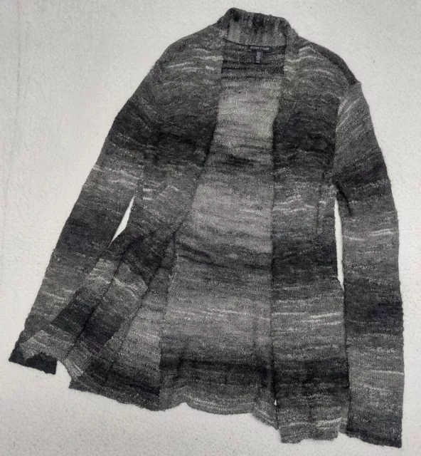 Eileen Fisher Wool/Mohair Blend Open Front Long Sleeve Lightweight Sweater M