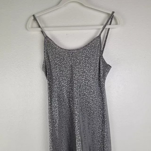 DKNY Womens Racerback Chemise Nightgown Gray Size 10