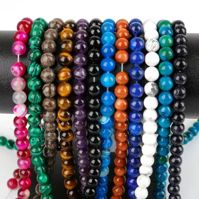 Gemstone Beads For Jewellery Making 12/10/8/6/4mm Loose Stone Beads